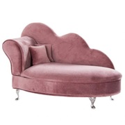 Szkatułka na biżuterię szezlong 17 x 26,5 x 12,5 cm (różowa) 