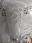 WAZON KRYSZTAŁOWY wys 25 cm . Z LAT PRLu