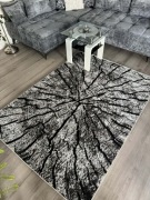 Dywan 160x220 nowoczesny loft – wzór drewna / pień drzewa