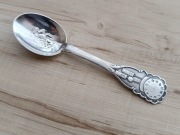 SREBRZONA ŁYŻECZKA DLA DZIECKA FINLANDIA KACZOR DONALD