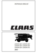 Instrukcja obsługi claas Lexion 440, 450, 460 IMO