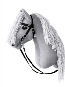 Hobby Horse LUNA A3 – duży konik na patyku + ogłowie + wodze + medalik