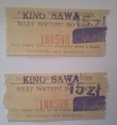 Kino Sawa, 2 x Bilety, Kwota 15zł 