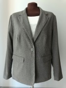 Żakiet marynarka szara w paski Bonprix M/38 L/40 + gratis sweter