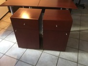 Komoda biurowa z płyty MDF używana. Szer. 45 gł. 42,2 wys. 72 cm.
