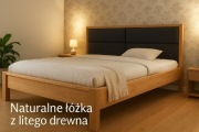 Łóżko Drewniane Dębowe 