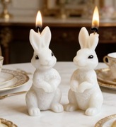 KRÓLICZEK Wielkanoc forma silikonowa 7.8*4.5 do Świec Mydła Gipsu Odlewów 