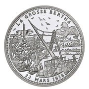 Moneta Srebrna Francja La Grosse Bertha Gruba Berta 23 Marzec 1918 r