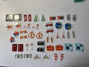 Zestaw 46 naklejek podróżnika trip