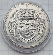 #1527 Nowa Zelandia 1 dolar 1972 rzadka stan!