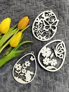 Ozdoba wielkanocna do okna jaka witraże 15cm x3szt