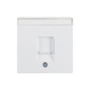 Berker Q Płytka czołowa pojedyncza zas. chr. p. kurz., biały