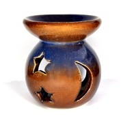 Kominek Podgrzewacz Do aromaterapii Wosków Zapach Tealight Księżyc Gwiazdy