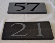 Granitowa tabliczka na dom/ogrodzenie z numerem domu 20x10x1cm