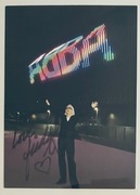 ANNI-FRID LYNGSTAD Frida ABBA oryginalna karta odręczny AUTOGRAF !!