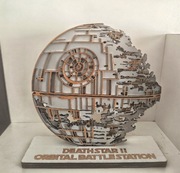 Gwiazda śmierci II - Death Star. Drewniana figurka