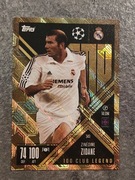 Karta kolekcjonerska match attax Zinedine Zidane