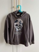 BLUZA Dziecięca ZARA grafitowa dresowa cekiny 9 lat 134 cm