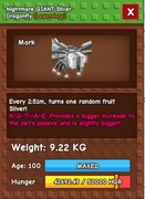 grow a garden nightmare giant silver dragonfly