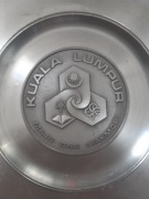 Talerz cynowy- KUALA LUMPUR 