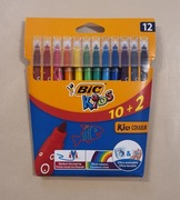 kolorowe flamastry żywe kolory Bic kids 12 sztuk