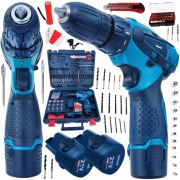 WIERTARKO WKRĘTARKA AKUMULATOROWA WKRĘTARKA 2xAKU NASADKI BITY WIERTŁA