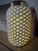 Makramowy lampion na lampki LED