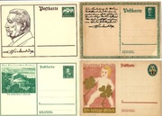 DR, czyste karty pocztowe z różnych okresów, 16 sztuk w zestawie