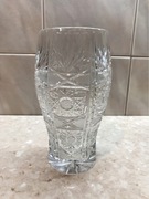Wazon kryształowy, średni, zdobny z czasów PRL