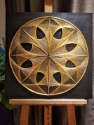 Obraz z nici Mandala Stringart String Art ok 60x60