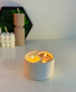 Świeca sojowa hand made rękodzieło Jin Jang dla medytacji