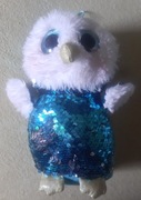 Ty Beanie Boos sowa cekiny Duża! 25cm! 