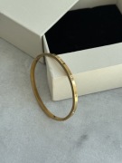 Sztywna bransoletka Stal Zezu jewelry cyrkonie