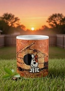 Reksio PRL retro prezent polskie bajki dobranocka kubek ceramiczny