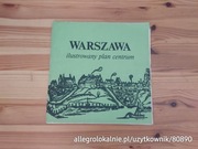 warszawa - ilustrowany plan centrum. 1987