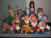 Gumowe figurki Śnieżka dinozaury i inne DUŻE