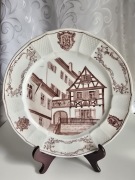 Patera talerz dekoracyjny Furstenberg ręcznie malowany