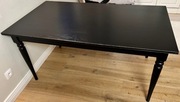 Stół rozkładany IKEA INGATORP czarny 155/215x87 cm