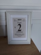 KARTKA Z KALENDARZA Ślub Chrzest prezent 2017 2018 2019 2020 2021 2022 2026