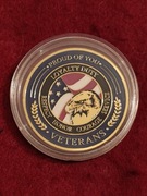 Military Veterans Challenge Coin Thank You for Your Service - USA
