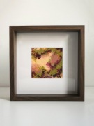 Obraz abstrakcyjny – pastele olejne | oprawiony w ramę z passe-partout