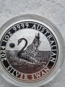 1 DOLAR SILVER SWAN AUSTRALIA 2024R. UNCJA SREBRA.