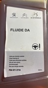 Płyn Fluide DA Olej wspomaganie kierownicy Toyota Peugeot Fiat Renault
