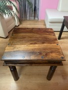 Drewniany Stolik Kolonialny kawowy 