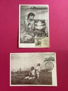 J.MALCZEWSKI , J.CHEŁMOŃSKI - POCZTÓWKI - „ZATRUTA STUDNIA , BOCIANY”  - 2 