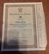 Obligacja na 10 złotych z 1924 roku