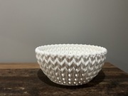 Miska dekoracyjna | wzór koszyczka wiklinowego