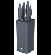 Zestaw noży 6-elementowy w bloku MPM SNS-7 szary OKAZJA 