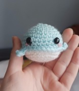 Wieloryb maskotka zabawka na szydełku