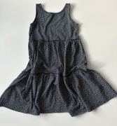 H&M granatowo biała sukienka r. 134/140, 8-10 lat